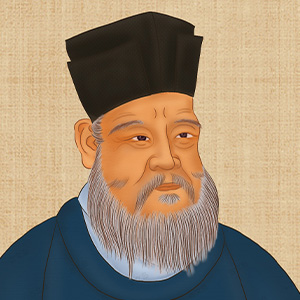 朱熹的头像_美集古诗文网